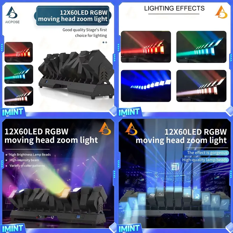 Dj Light Moving Head Stage - Professionele 12x60W LED Moving Head Zoom