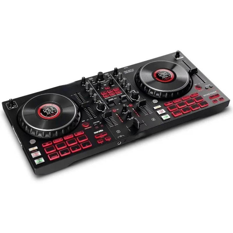 Dj Controller With Jog Wheel - DJ-controller met jogwheel-displays, 4 decks, mixer,