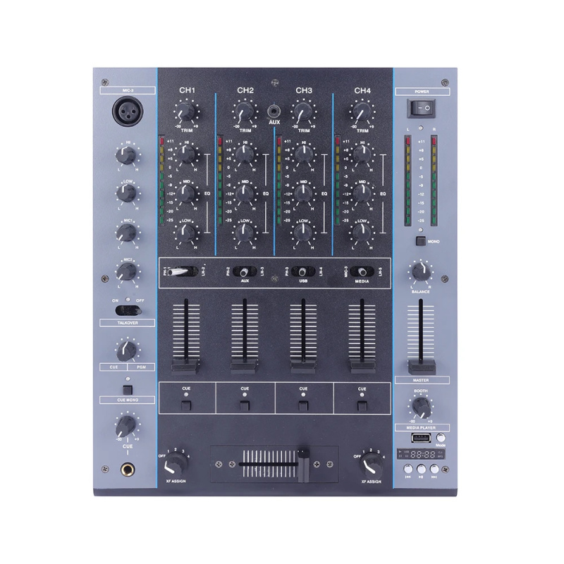 Dj Mixer 4 Channel Djm - ELM402 Mini Audio Mixer 4-kanaals USB
