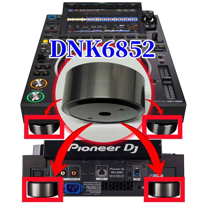 Dj Cdj Media Player - Schokbestendige voetpads voor originele Pioneer CDJ3000