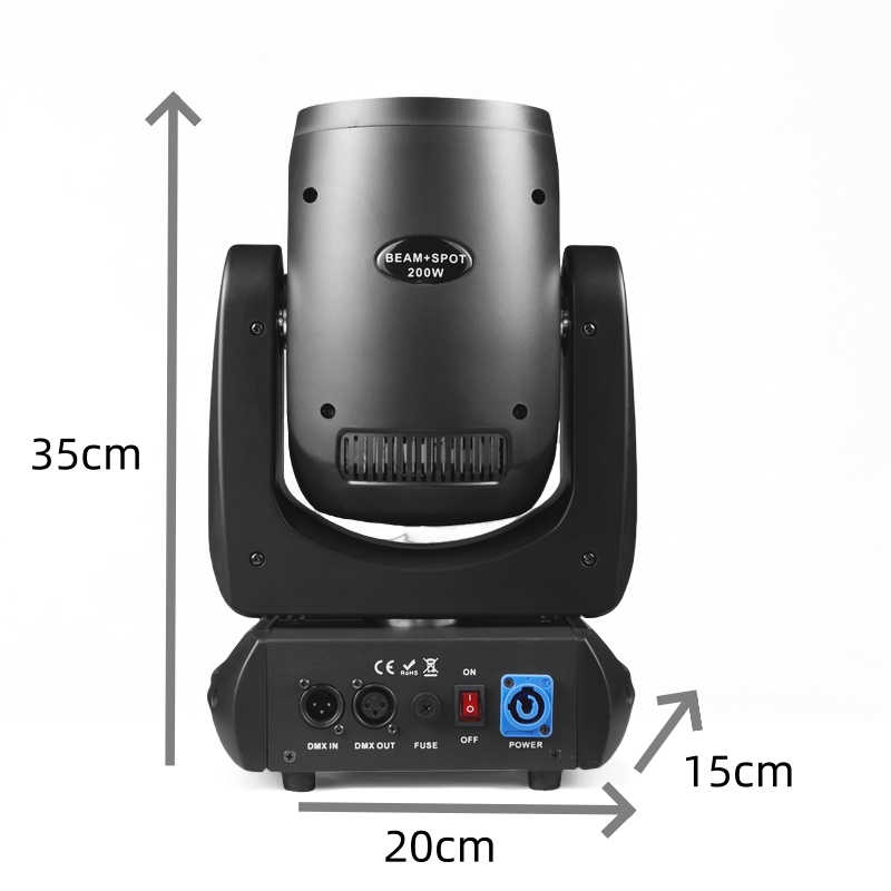 Mini LED 200W Bewegingskop Lic - Dj Light Moving Head Stage recensie en prijs