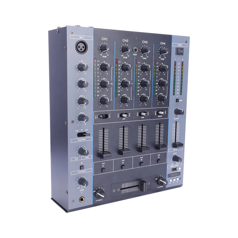 ELM402 Mini Audio Mixer 4-kana - Dj Mixer 4 Channel Djm recensie en prijs