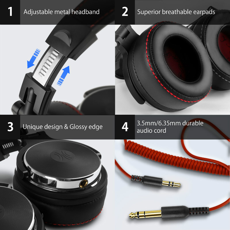 OneOdio bedrade hoofdtelefoon, - Dj Headphones Professional recensie en prijs